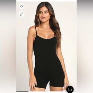 NWT Lulu’s Ribbed shorts Romper